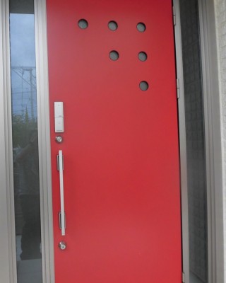 戸建て玄関扉にオートロック電子錠を設置しました。（福岡県）サムネイル